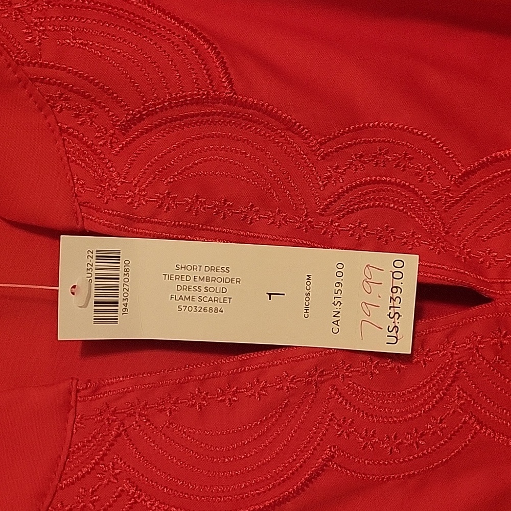 Chicos dress. New, has tags. Casual and comfy - Picture 7 of 7